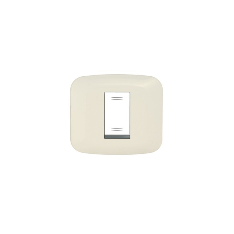 PLAQUE YES 45 CARREE IVOIRE 1 MODULE|sfh|4ca8ffb955e0|