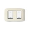 PLAQUE YES 45 RECTANGULAIRE IVOIRE 1+1 MODULES|sfh|ca20c6a078f2|