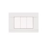 PLAQUES PENCHÉE 45 RECTANGULAIRE BLANC 3 MODULES|sfh|da00747ff2cc|