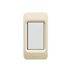 PLAQUE POUR PROFILÉ EN ALUMINIUM IVOIRE 1 MODULE|sfh|a8813d6de7bb|