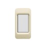 PLAQUE POUR PROFILÉ EN ALUMINIUM IVOIRE 1 MODULE|sfh|48caf43cf607|