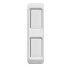 PLAQUE POUR PROFILÉ EN ALUMINIUM BLANC 2 MODULES|sfh|1cbf2758db7f|