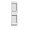 PLAQUE POUR PROFILÉ EN ALUMINIUM BLANC 2 MODULES|sfh|1cbf2758db7f|