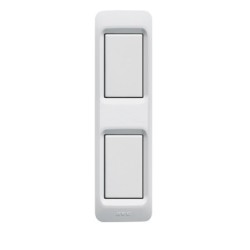PLAQUE POUR PROFILÉ EN ALUMINIUM BLANC 2 MODULES|sfh|c698f810b1d8|