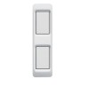 PLAQUE POUR PROFILÉ EN ALUMINIUM BLANC 2 MODULES|sfh|c698f810b1d8|