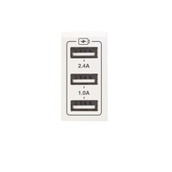 CHARGEUR TRIPLE USB 3.4A BLANC|sfh|9021e6c95d4a|