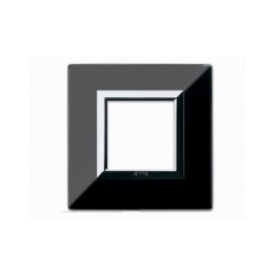 PLAQUE ZAMA 44 CARREE NOIR ABSOLU 2 MODULES|sfh|bb118b406eec|