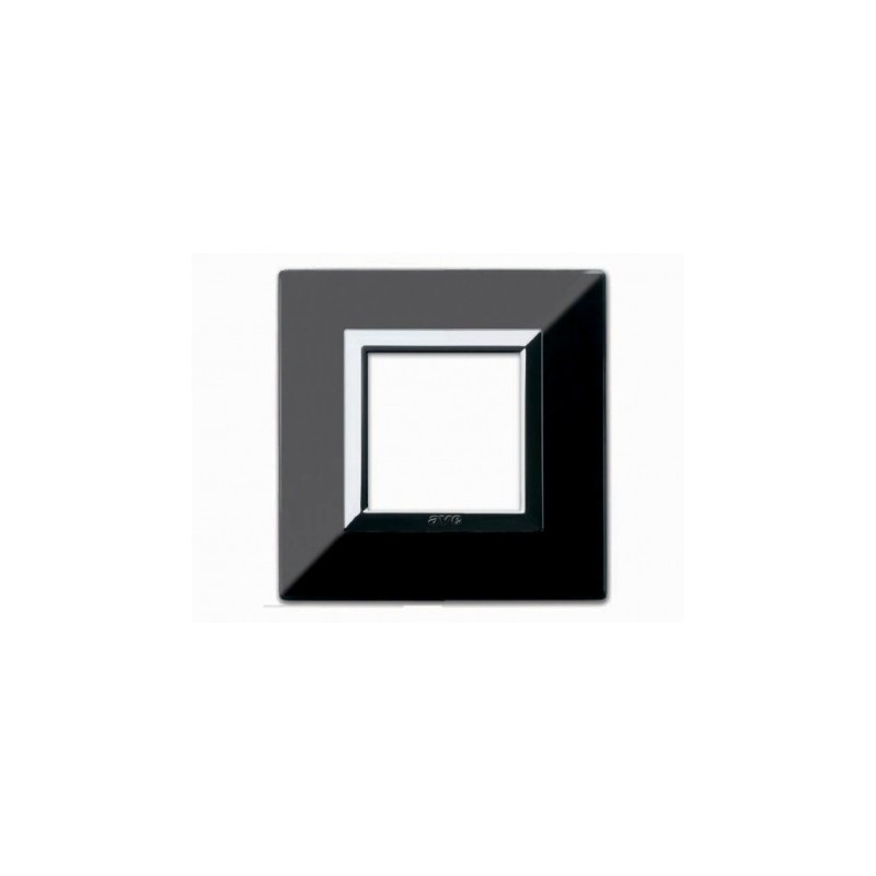 PLAQUE ZAMA 44 CARREE NOIR ABSOLU 2 MODULES|sfh|bb118b406eec|