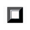 PLAQUE ZAMA 44 CARREE NOIR ABSOLU 2 MODULES|sfh|712bfc307ff6|