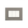 PLAQUES NOVA 45 RECTANGULAIRE ARGENT OPAQUE 3 MODULES|sfh|4d532c27dc71|