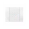 PLAQUE SMART 44 TOUCH RECTANGULAIRE BLANC EFFET BRILLANT JUSQU'À 6 COMMANDES 3 MODULES|sfh|d702a9a5f038|