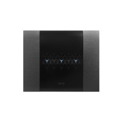 PLAQUE SMART 44 TOUCH RECTANGULAIRE ACIER ANTHRACITE EFFET BROSSÉ JUSQU'À 6 COMMANDES 3 MODULES|sfh|a72a3d50e645|
