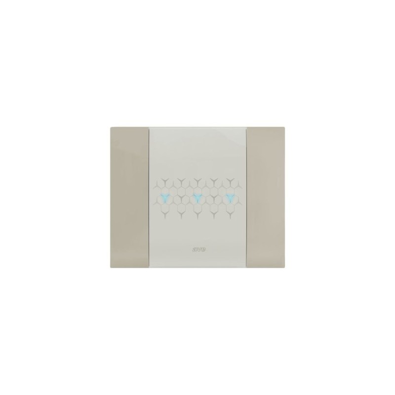 PLAQUE SMART 44 TOUCH RECTANGULAIRE TAUPE EFFET MAT JUSQU'À 6 COMMANDES 3 MODULES|sfh|7d4952158096|