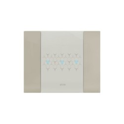 PLAQUE SMART 44 TOUCH RECTANGULAIRE TAUPE EFFET MAT JUSQU'À 6 COMMANDES 3 MODULES|sfh|c460aae9d2f0|