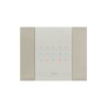 PLAQUE SMART 44 TOUCH RECTANGULAIRE TAUPE EFFET MAT JUSQU'À 6 COMMANDES 3 MODULES|sfh|9b2365e168dc|