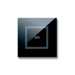 PLAQUE VERA 44 TOUCH CARRÉE NOIR ABSOLU 2 MODULES 1 COMMANDE|sfh|f2f2643d2820|