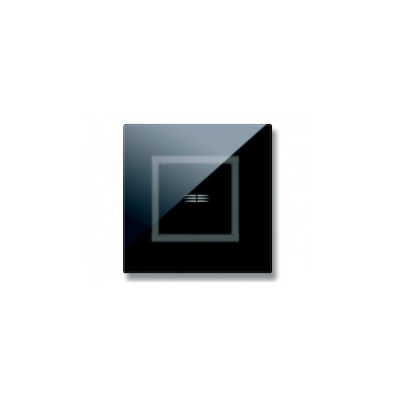 PLAQUE VERA 44 TOUCH CARRÉE NOIR ABSOLU 2 MODULES 1 COMMANDE|sfh|f2f2643d2820|