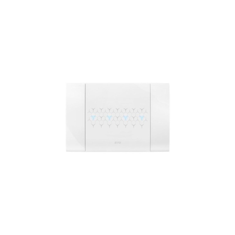 PLAQUE SMART 44 TOUCH RECTANGULAIRE BLANC EFFET BRILLANT JUSQU'À 7 COMMANDES 4 MODULES|sfh|8570a989c89a|