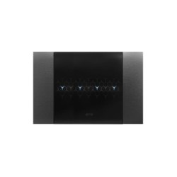 PLAQUE SMART 44 TOUCH RECTANGULAIRE ACIER ANTHRACITE EFFET BROSSÉ JUSQU'À 7 COMMANDES 4 MODULES|sfh|171305057ed5|