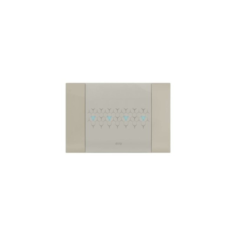 PLAQUE SMART 44 TOUCH RECTANGULAIRE TAUPE EFFET MAT JUSQU'À 7 COMMANDES 4 MODULES|sfh|ad5b5434d3ca|