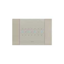 PLAQUE SMART 44 TOUCH RECTANGULAIRE TAUPE EFFET MAT JUSQU'À 7 COMMANDES 4 MODULES|sfh|796cecab967d|