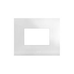 PLAQUE SMART 44 RECTANGULAIRE BLANC EFFET BRILLANT 3 MODULES|sfh|cd62b375a10a|