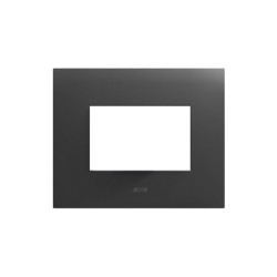 PLAQUE SMART 44 RECTANGULAIRE GRIS TEKLA EFFET MAT 3 MODULES|sfh|2a53e3500b12|