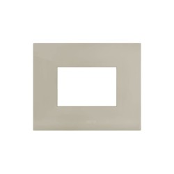 PLAQUE SMART 44 RECTANGULAIRE GRIS TAUPE EFFET MAT 3 MODULES|sfh|bf556cac5ac6|