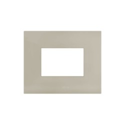 PLAQUE SMART 44 RECTANGULAIRE GRIS TAUPE EFFET MAT 3 MODULES|sfh|bdaed5ea7460|