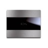 PLAQUE TOUCH 44 RECTANGULAIRE POUR PRISE COULISSANTE ALUMUNIUM NATUREL BROSSÉ|sfh|a59dc47e8df7|