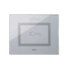PLAQUE VERA 44 TOUCH RECTANGULAIRE GRIS OPAQUE POUR PRISE COULISSANTE|sfh|f253324038c7|