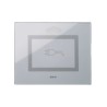PLAQUE VERA 44 TOUCH RECTANGULAIRE GRIS OPAQUE POUR PRISE COULISSANTE|sfh|a2e5592e1742|