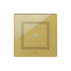 PLAQUE VERA 44 TOUCH CARRÉE GOLD 2 MODULES 1 COMMANDE|sfh|ce3e27212b03|