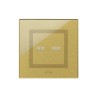 PLAQUE VERA 44 TOUCH CARRÉE GOLD 2 MODULES 2 COMMANDES|sfh|80cbfb4efa3f|