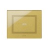 PLAQUE VERA 44 TOUCH RECTANGULAIRE GOLD 3 MODULES 1 COMMANDE|sfh|9b06379096ee|