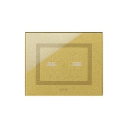 PLAQUE VERA 44 TOUCH RECTANGULAIRE GOLD 3 MODULES 2 COMMANDES|sfh|58ae7e77a428|