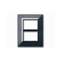 PLAQUE ZAMA 44 RECTANGULAIRE GRIS FONCÉ METALLISÉ 3+3 MODULES|sfh|053adc08c095|