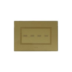 PLAQUE VERA 44 TOUCH RECTANGULAIRE GOLD 4 MODULES 4 COMMANDES|sfh|d4093479efd3|