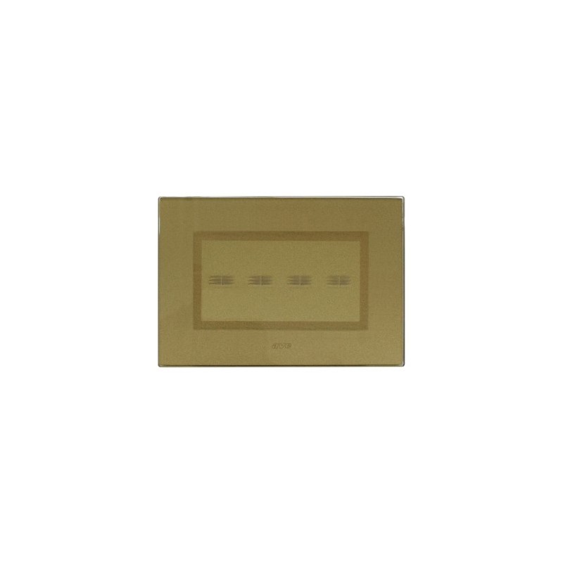 PLAQUE VERA 44 TOUCH RECTANGULAIRE GOLD 4 MODULES 4 COMMANDES|sfh|d4093479efd3|