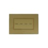 PLAQUE VERA 44 TOUCH RECTANGULAIRE GOLD 4 MODULES 4 COMMANDES|sfh|d4093479efd3|