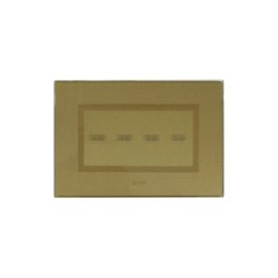 PLAQUE VERA 44 TOUCH RECTANGULAIRE GOLD 4 MODULES 4 COMMANDES|sfh|e400fc77ab7a|
