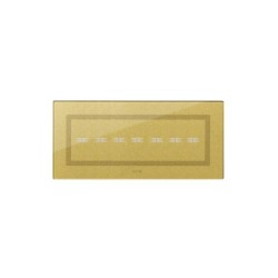 PLAQUE VERA 44 TOUCH RECTANGULAIRE GOLD 7 MODULES 7 COMMANDES|sfh|629178587801|