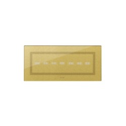 PLAQUE VERA 44 TOUCH RECTANGULAIRE GOLD 7 MODULES 7 COMMANDES|sfh|6b2ce92a35eb|
