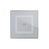 PLAQUE VERA 44 TOUCH CARRÉE GRIS OPAQUE 2 MODULES 1 COMMANDE|sfh|086759fd1385|