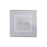 PLAQUE VERA 44 TOUCH CARRÉE GRIS OPAQUE 2 MODULES 2 COMMANDES|sfh|f53df3f5453c|