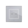 PLAQUE VERA 44 TOUCH CARRÉE GRIS OPAQUE 2 MODULES 2 COMMANDES|sfh|ab0734a29d78|