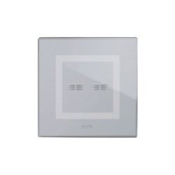 PLAQUE VERA 44 TOUCH CARRÉE GRIS OPAQUE 2 MODULES 2 COMMANDES|sfh|c935eb7a76a2|