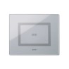 PLAQUE VERA 44 TOUCH RECTANGULAIRE GRIS OPAQUE 3 MODULES 1 COMMANDE|sfh|d2879ba27cae|