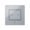 PLAQUE VERA 44 TOUCH RECTANGULAIRE GRIS OPAQUE 3 MODULES 2 COMMANDES|sfh|10541d35871e|