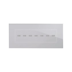 PLAQUE VERA 44 TOUCH RECTANGULAIRE GRIS OPAQUE 7 MODULES 7 COMMANDES|sfh|0fdad386630e|